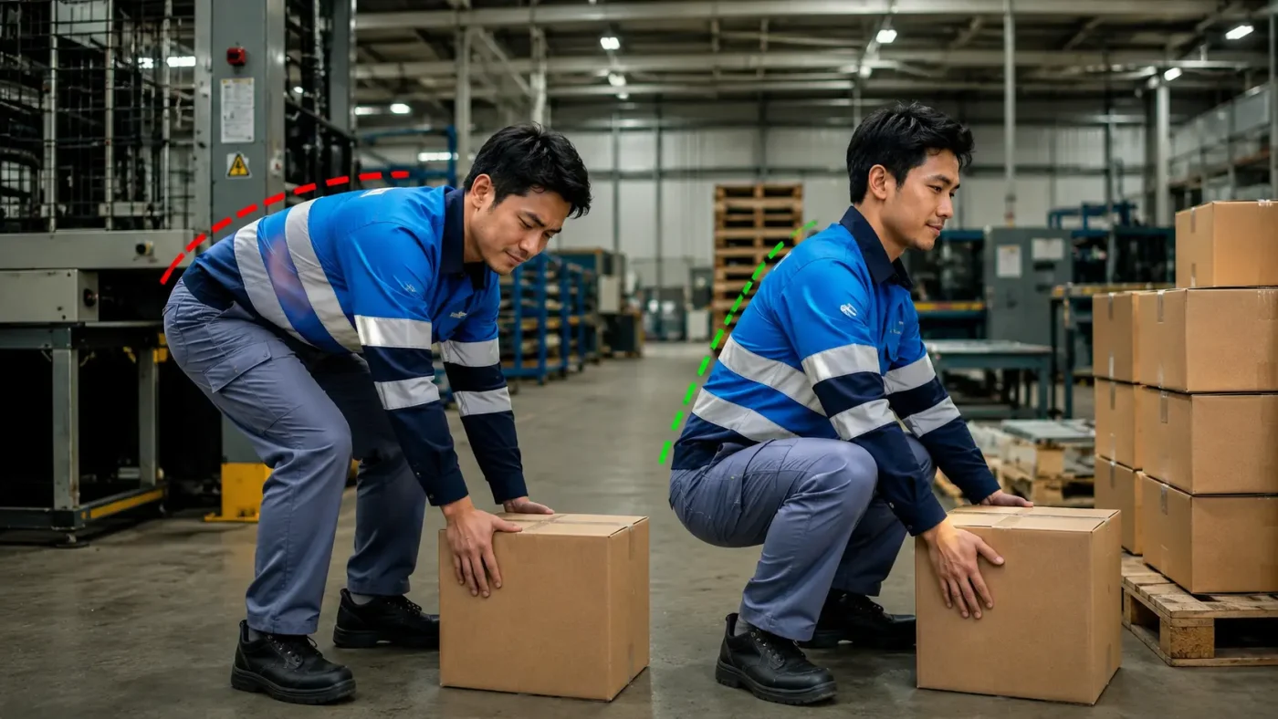 Risiko musculoskeletal disorder akibat manual lifting